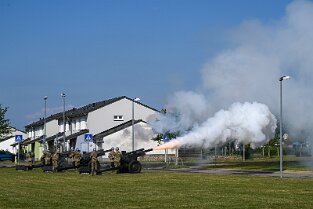 CoC_ 161 56th Artillery Command Change of Command Ceremony. Führungswechesle von Major General Andrew C. Gainey zu Major General John L. Rafferty, Jr.. Zeremonie auf dem...