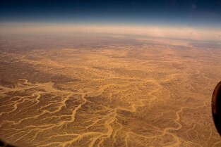 Ägyptische Wüste mit 