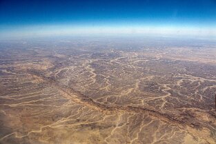 Ägyptische Wüste mit 