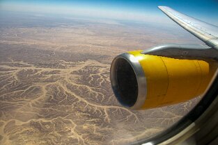 Ägyptische Wüste mit 