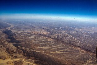 Ägyptische Wüste mit 