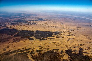 Ägyptische Wüste mit 