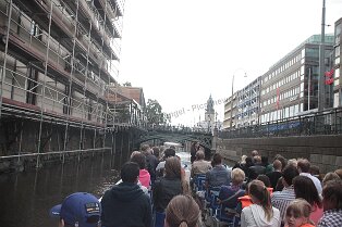 Paddan-Bootstour Impressionen der Stadt mit Paddan-Bootstour durch Göteborg Christinenkirche (Christinae kyrka; auch Deutsche Kirche, Tyska kyrkan)
